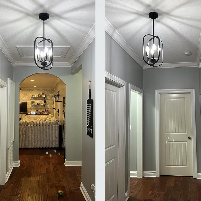 10-Light Wagon Wheel Chandelier Industrial Farmhouse Round