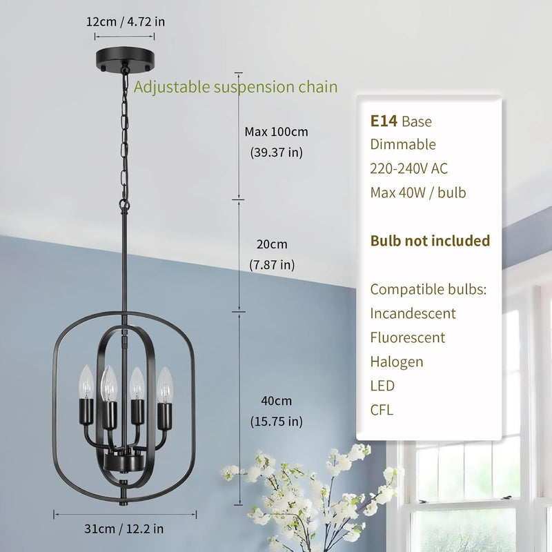 10-Light Wagon Wheel Chandelier Industrial Farmhouse Round