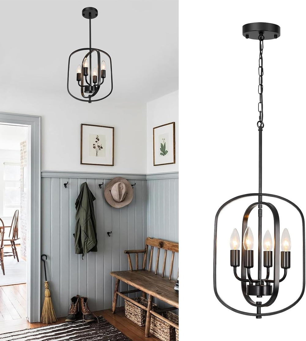 10-Light Wagon Wheel Chandelier Industrial Farmhouse Round