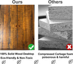 Wood Computer Desk Rustic Home Office Vintage