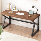 Wood Computer Desk Rustic Home Office Vintage