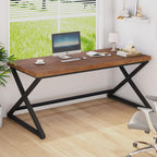 Wood Computer Desk Rustic Home Office Vintage