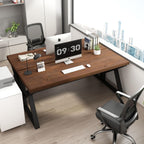 Wood Computer Desk Rustic Home Office Vintage