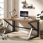 Wood Computer Desk Rustic Home Office Vintage
