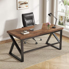Wood Computer Desk Rustic Home Office Vintage