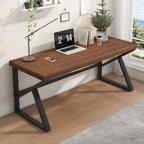 Wood Computer Desk Rustic Home Office Vintage