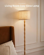 Wood Floor Lamp for Living Room 167CM Tall