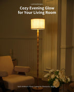 Wood Floor Lamp for Living Room 167CM Tall