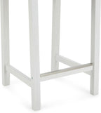 Wood Kitchen Counter Stool with Backrest Bar Dining (Set of 2)