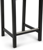 Wood Kitchen Counter Stool with Backrest Bar Dining (Set of 2)