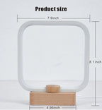 Wood Table Lamp 3-Color Temperature Bedside Bedroom Night