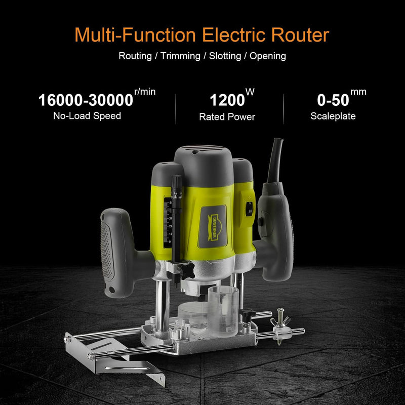Wood Trimmer Router Tool Electric Woodworking Power Variable