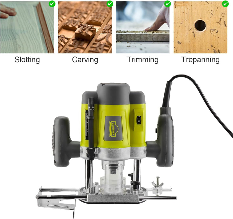 Wood Trimmer Router Tool Electric Woodworking Power Variable