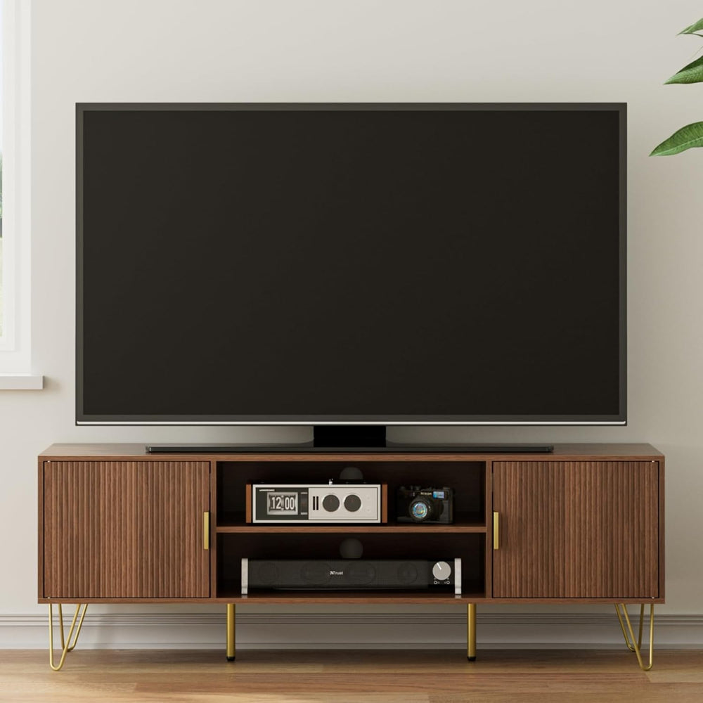 Wood TV Stand for Up to 65 Inch