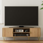 Wood TV Stand for Up to 65 Inch