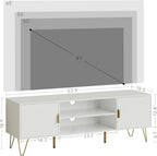 Wood TV Stand for Up to 65 Inch