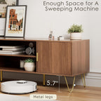 Wood TV Stand for Up to 65 Inch