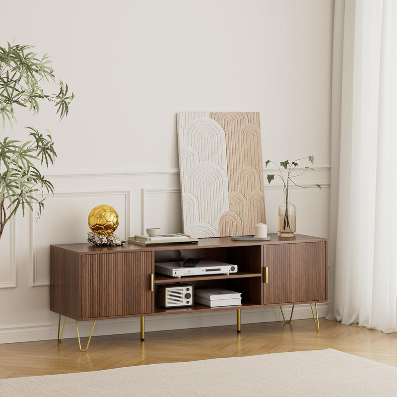 Wood TV Stand for Up to 65 Inch