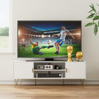 Wood TV Stand for Up to 65 Inch