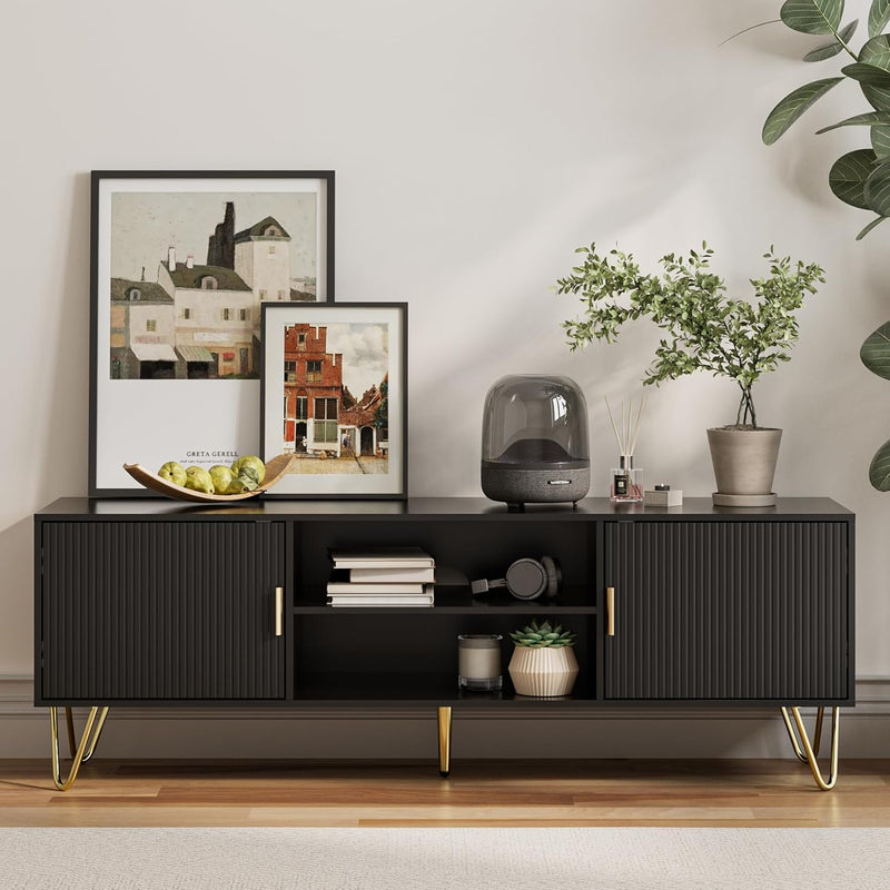 Wood TV Stand for Up to 65 Inch