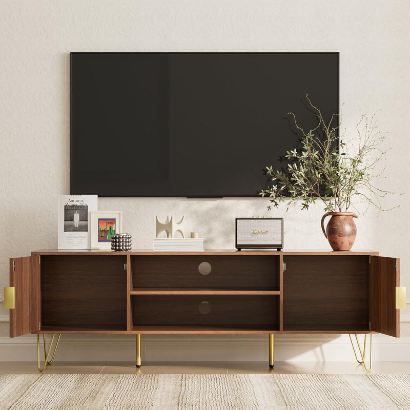 Wood TV Stand for Up to 65 Inch