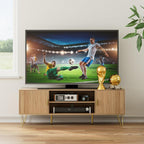 Wood TV Stand for Up to 65 Inch