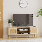 Wood TV Stand for Up to 65 Inch