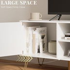 Wood TV Stand for Up to 65 Inch
