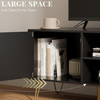 Wood TV Stand for Up to 65 Inch