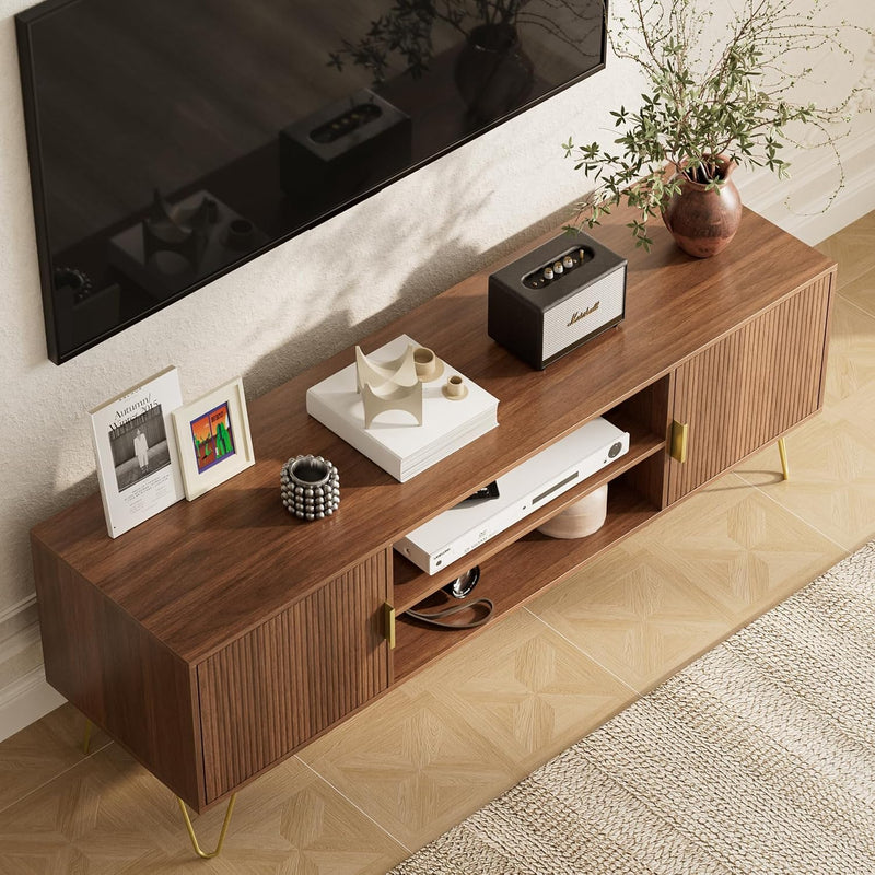Wood TV Stand for Up to 65 Inch