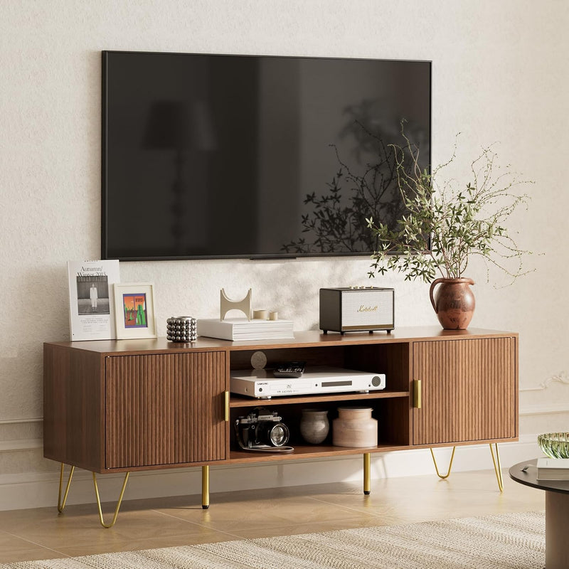 Wood TV Stand for Up to 65 Inch