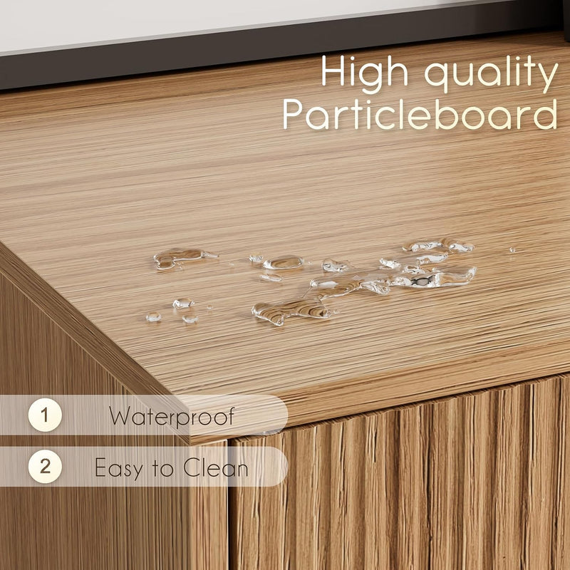 Wood TV Stand for Up to 65 Inch