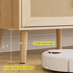 Wood TV Stand for Up to 65 Inch