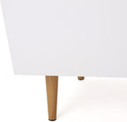 Wood TV Stand Matte Oak Finish
