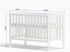 Wooden Baby Cot Bed with Deluxe Aloe Vera