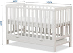 Wooden Baby Cot Bed with Deluxe Aloe Vera