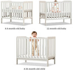 Wooden Baby Cot Bed with Deluxe Aloe Vera