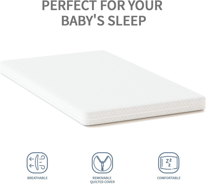 Wooden Baby Cot Bed with Deluxe Aloe Vera