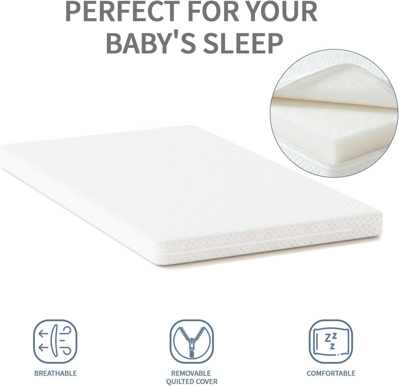 Wooden Baby Cot Bed with Deluxe Aloe Vera