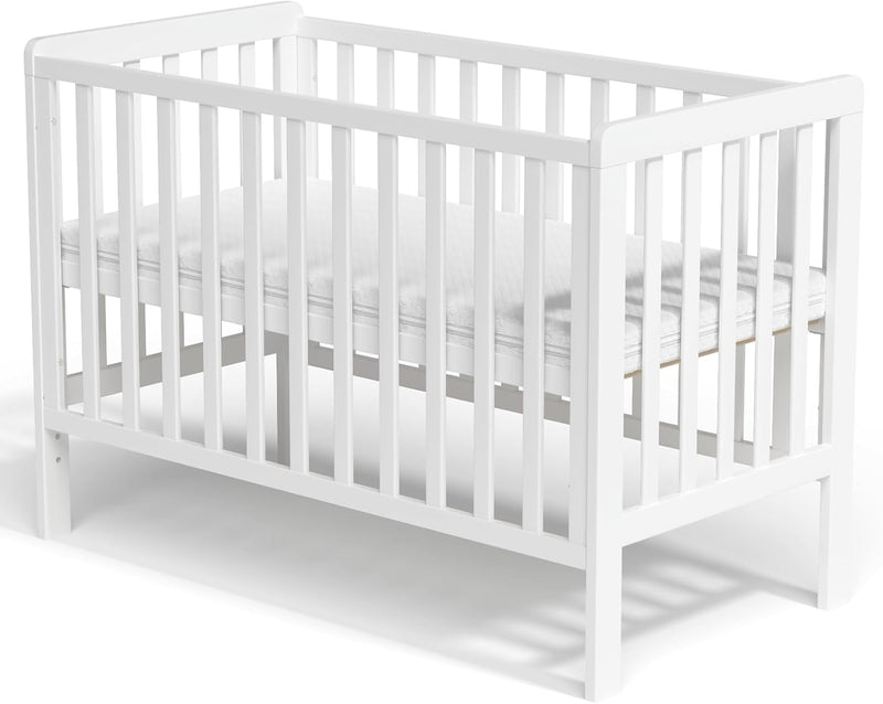 Wooden Baby Cot Bed with Deluxe Aloe Vera