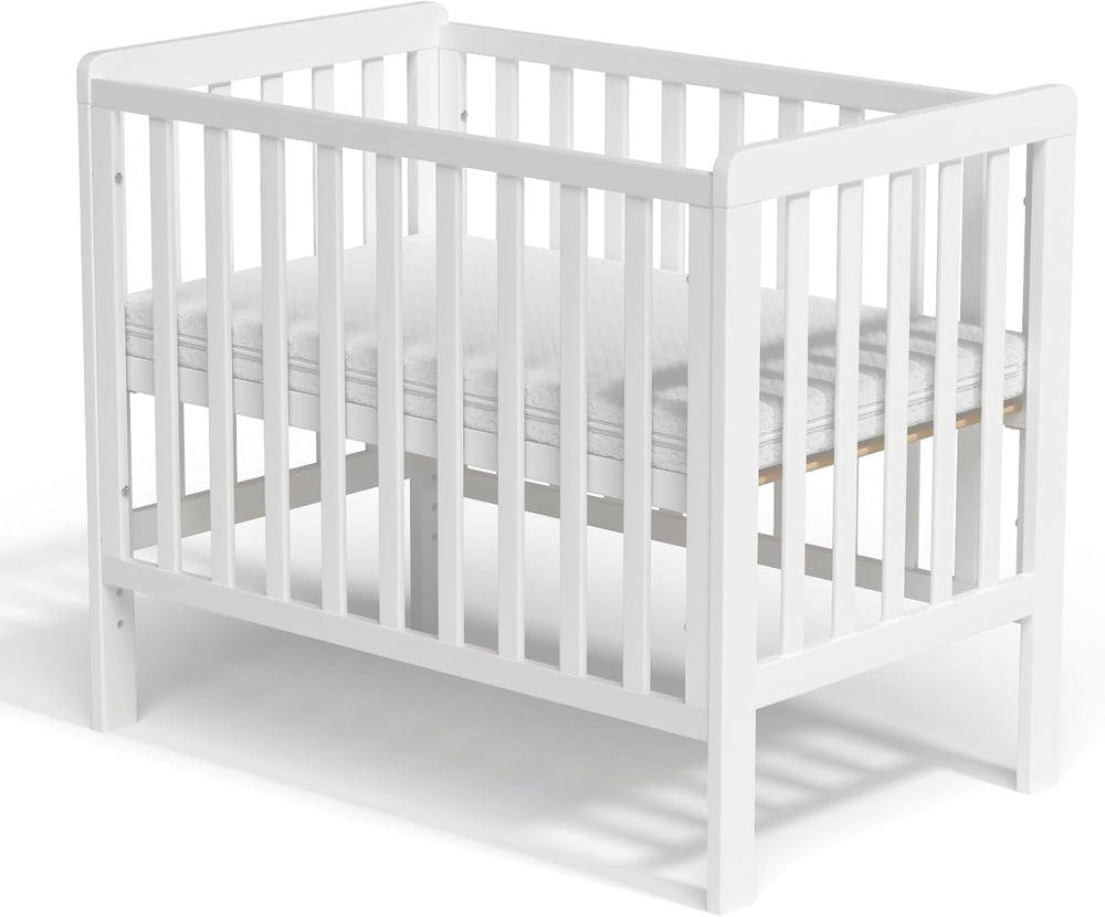Wooden Baby Cot Bed with Deluxe Aloe Vera