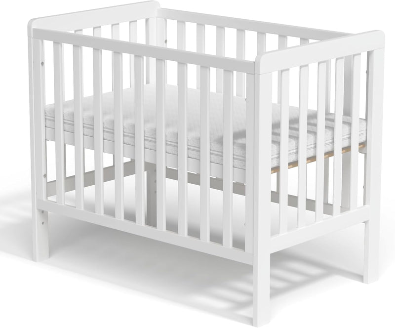 Wooden Baby Cot Bed with Deluxe Aloe Vera