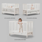 Wooden Baby Cot Bed with Deluxe Aloe Vera