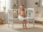 Wooden Baby Cot Bed with Deluxe Aloe Vera