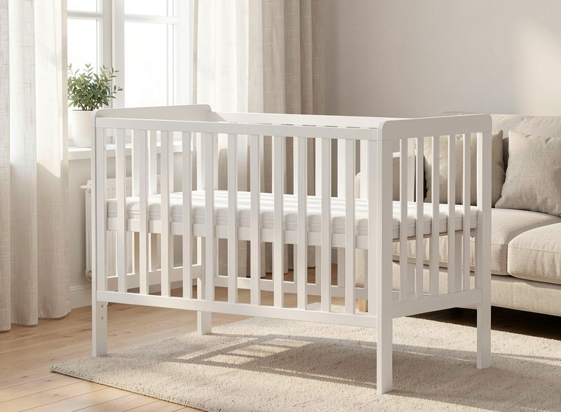 Wooden Baby Cot Bed with Deluxe Aloe Vera