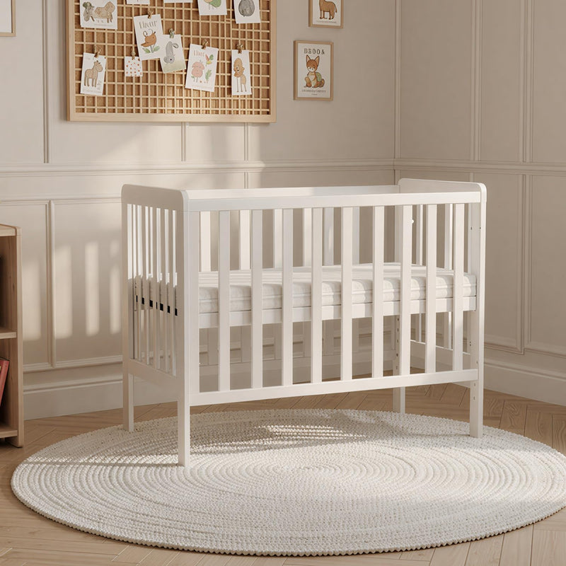 Wooden Baby Cot Bed with Deluxe Aloe Vera