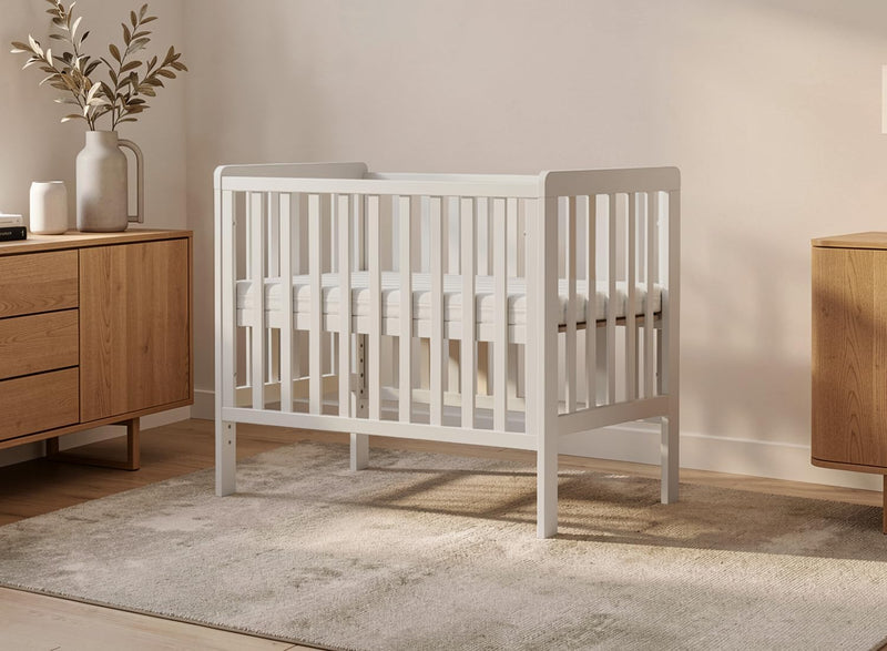 Wooden Baby Cot Bed with Deluxe Aloe Vera