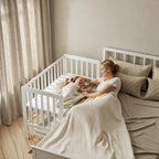 Wooden Baby Cot Bed with Deluxe Aloe Vera