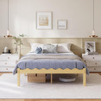 Wooden Bed Frame Modern Bamboo Wood Style