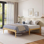 Wooden Bed Frame Modern Bamboo Wood Style